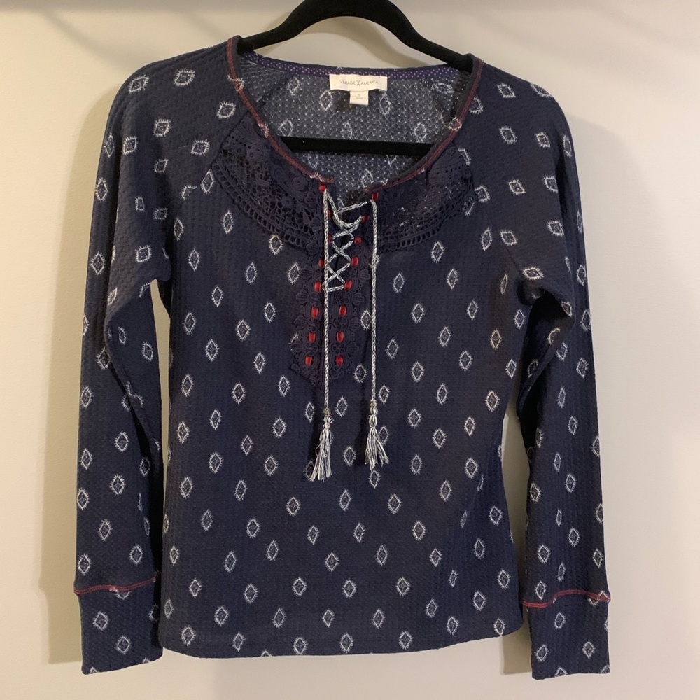 Vintage America long sleeve top